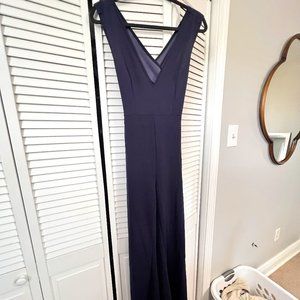 BRAND NEW Lulu's Navy Crossback Jumpsuit